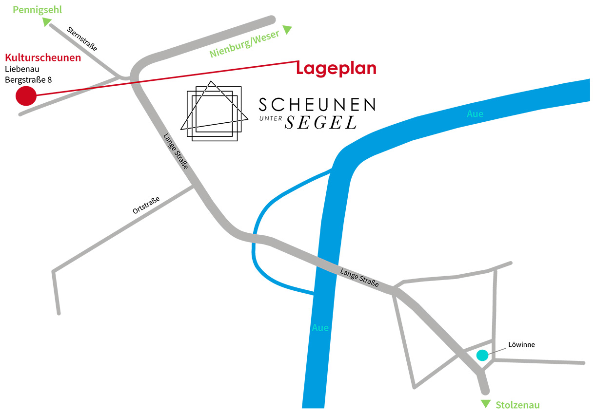 Lageplan Kulturscheunen Liebenau